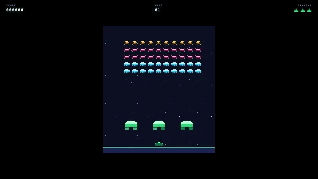 Retro Shooter — opening scene