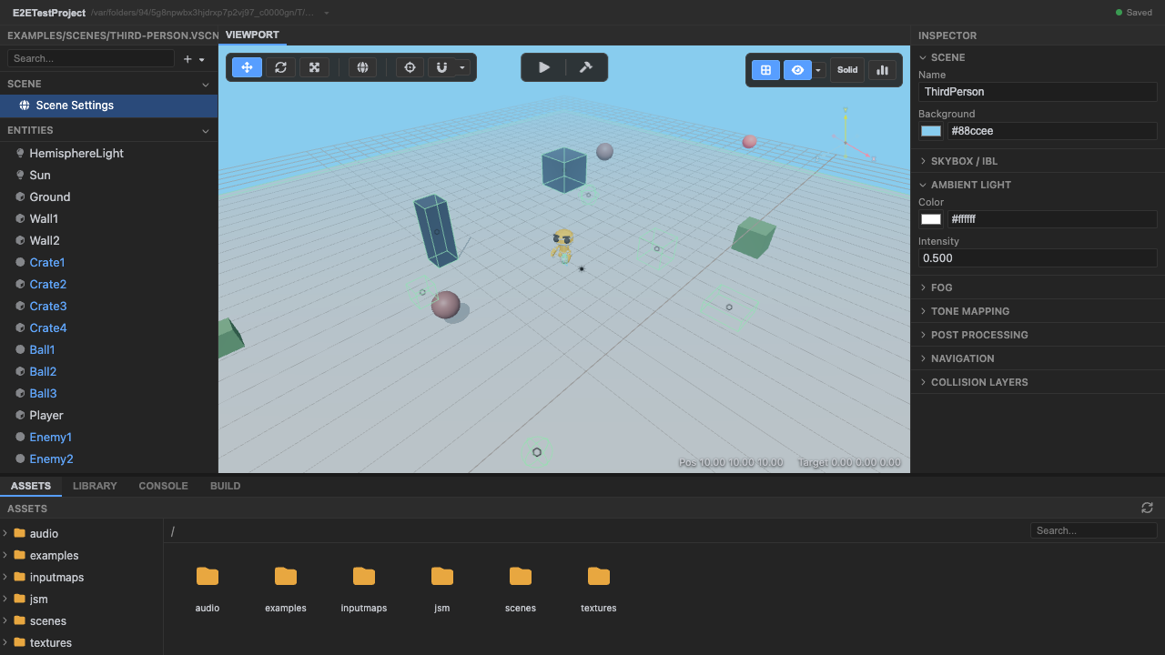 The third-person scene loaded
