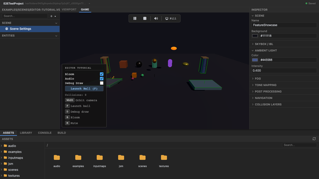 The physics debug overlay